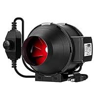 Algopix Similar Product 2 - VIVOHOME 4 Inch 188 CFM Black Round