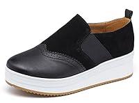 Algopix Similar Product 1 - UNN Women Slip On Platform Suede Penny