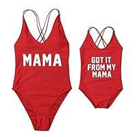 Algopix Similar Product 14 - Mommy and Me Swimsuit Family Matching