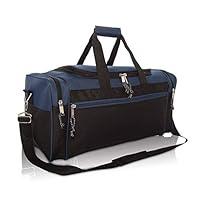 Algopix Similar Product 1 - DALIX 21 Blank Sports Duffle Bag Gym