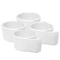 Algopix Similar Product 3 - DALIX Vinyl Ribbed Vertical Blinds Door