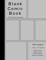 Algopix Similar Product 14 - Blank Comic Book 120 pages 7 panel