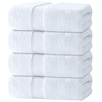Algopix Similar Product 10 - White Classic Luxury Bath Towels Set of