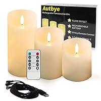 Algopix Similar Product 18 - Autbye Flameless Candles Electric with
