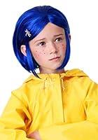 Algopix Similar Product 1 - Kids Coraline Blue Wig for Girls
