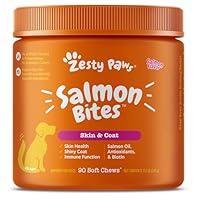 Algopix Similar Product 10 - Zesty Paws Salmon Oil for Dogs Skin and