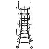 Algopix Similar Product 3 - MyGift 24Hook Rustic Black Iron Coffee