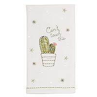 Algopix Similar Product 13 - Embroidered Sequin Cactus Towel