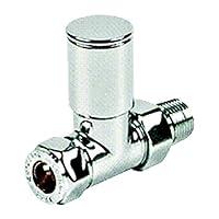 Algopix Similar Product 3 - Straight Rad Valve, Silver, 15 mm