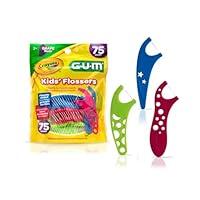 Algopix Similar Product 11 - GUM Crayola Kids Flossers with Fluoride