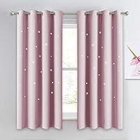 Algopix Similar Product 2 - NICETOWN Star Curtain for Girls Room 