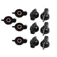 Algopix Similar Product 16 - uxcell 10Pcs 6mm Dia Black Plastic