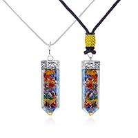 Algopix Similar Product 1 - Orgone Pendant Mix 7 Chakra Orgone