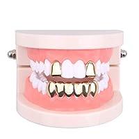 Algopix Similar Product 10 - Gold Grillz Mouth Teeth 24K Plated Gold