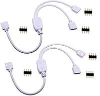 Algopix Similar Product 15 - TronicsPros 2pcs 4 Pin LED Splitter