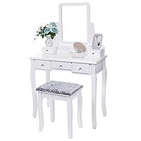 Algopix Similar Product 9 - BEWISHOME Vanity Set with Mirror 