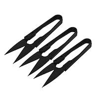 Algopix Similar Product 20 - uxcell 3 Pcs Black Metal Mini U Shape
