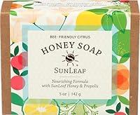 Algopix Similar Product 5 - SUNLEAF NATURALS Citrus Honey Soap, 5 OZ