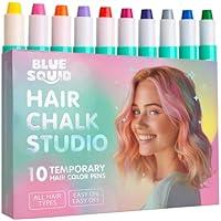 Algopix Similar Product 18 - Blue Squid Hair Chalk for Girls Pens 