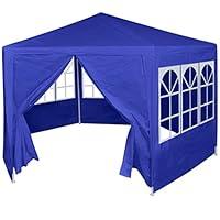 Algopix Similar Product 2 - vidaXL Blue Hexagonal Marquee with