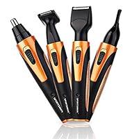 Algopix Similar Product 10 - Nose Hair Trimmer kit 4 in 1 Facial