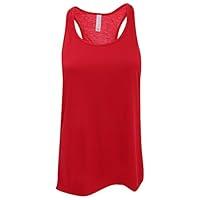 Algopix Similar Product 8 - Bella LadiesWomens Flowy Racerback