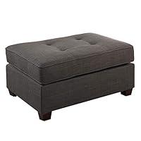 Algopix Similar Product 3 - Benjara Ottoman, Gray
