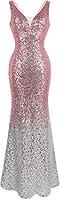 Algopix Similar Product 8 - Angelfashions Womens V Neck Glitter