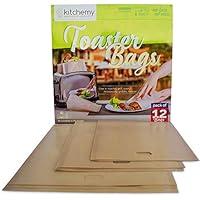 Algopix Similar Product 6 - 12 Toaster Bags Reusable for Grilled