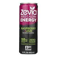 Algopix Similar Product 17 - ZEVIA DRINK ENERGY RASPBRY LM  Pack