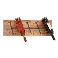 Algopix Similar Product 14 - Benzara Brown BM04641 Wooden Wine Rack