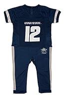 Algopix Similar Product 3 - FAST ASLEEP Utah State Aggies Baby NCAA