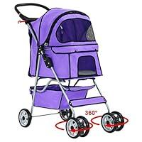 Algopix Similar Product 7 - BestPet Pet Stroller Cat Dog Cage