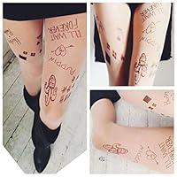 Algopix Similar Product 11 - Harley Quinn Tattoo Tights