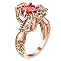 Algopix Similar Product 1 - VPbao Chic Ring Rose Gold Cubic