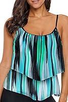 Algopix Similar Product 14 - Astylish Womens Striped Printed Ruffled