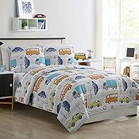 Algopix Similar Product 8 - Kids Zone Casey 2 Piece Twin Quilt Set