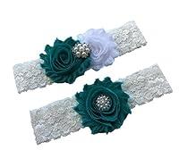 Algopix Similar Product 14 - Daddasprincess Teal wedding garter