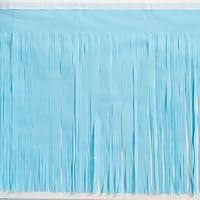 Algopix Similar Product 14 - Light Blue Vinyl Fringe Parade Material