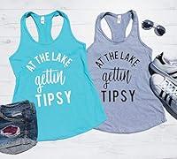 Algopix Similar Product 15 - At The Lake Getting Tipsy Tank Top