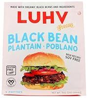 Algopix Similar Product 1 - LUHV FOOD Burger Black Bean Plantain