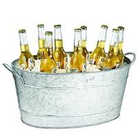 Algopix Similar Product 15 - Tablecraft Galvanized Oval Beverage