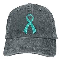 Algopix Similar Product 5 - Ovarian Cancer Awareness Cowboy Hat Cap