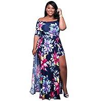 Algopix Similar Product 19 - VERTTEE Maxi Womens Dress Boat Neck