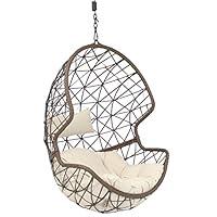 Algopix Similar Product 7 - Sunnydaze Danielle Hanging Egg Chair 