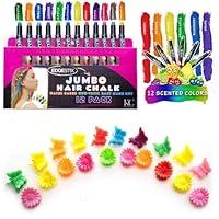 Algopix Similar Product 7 - KC Republic Hair Chalk for Kids Jumbo