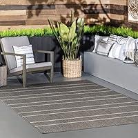 Algopix Similar Product 2 - nuLOOM Alaina IndoorOutdoor Striped