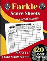 Algopix Similar Product 9 - Farkle Score Sheets 120 Large Score