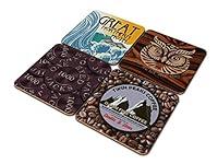 Algopix Similar Product 16 - Twin Peaks Coasters In Gift Box