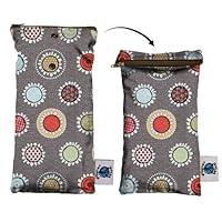 Algopix Similar Product 12 - Planet Wise Wipe Pouch, Funky Flowers